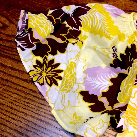 NWOT Anthropologie Maeve ruched floral top - Picture 4 of 7